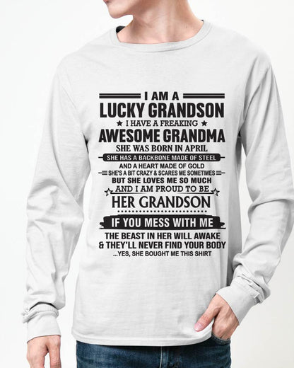 APRIL - GRANDSON OF A STRONG & LOVING GRANDMA - FROM GRANDMA - TLEE04 (SKU11-154-04)
