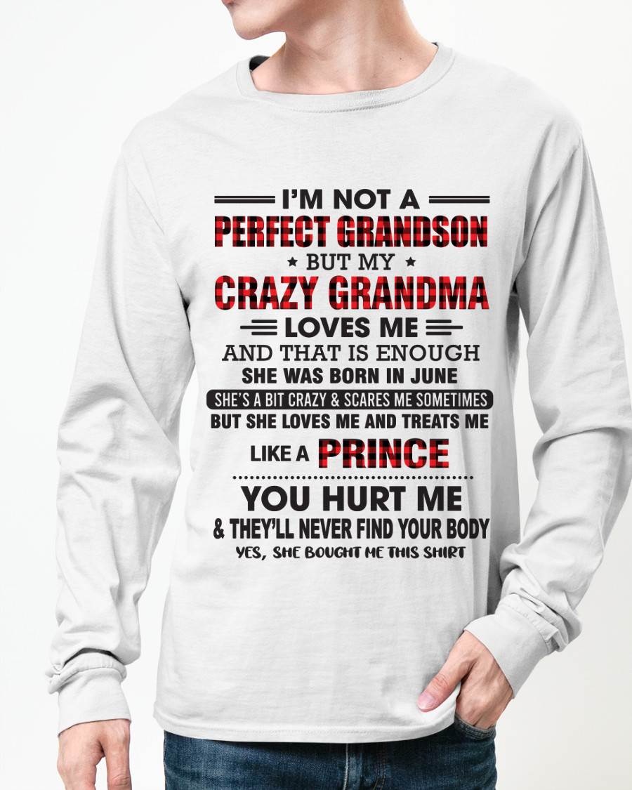JUNE - PROUD GRANDSON OF A CRAZY GRANDMA - FROM GRANDMA - TLEE06 (SKU2603-71-06)