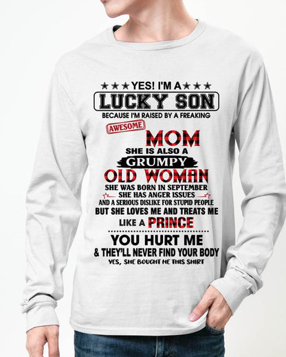 SEPTEMBER - LUCKY SON – PROUD TO BE RAISED BY AN AWESOME MOM - FROM MOM - TLEE09 (SKU2603-106-09)