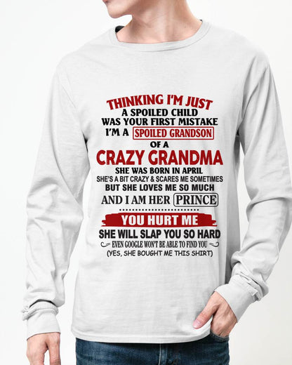 APRIL - GRANDMA’S BOY – LOVED, SPOILED & PROTECTED - FROM GRANDMA - TLEE04 (SKU2602-128-04)