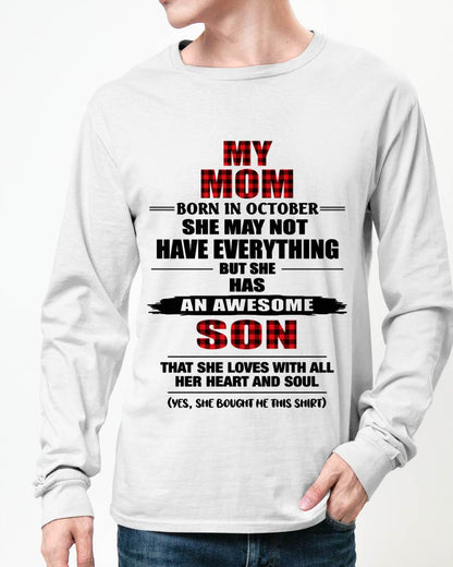 OCTOBER - A MOTHER'S LOVE, A SON'S PRIDE - FROM MOM - TLEE10 (SKU2606-149-10)
