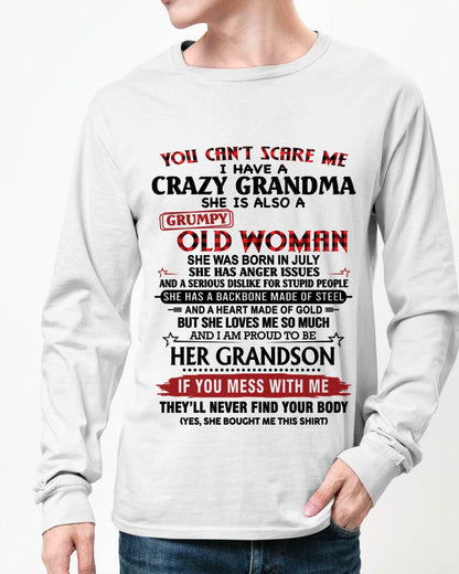 JULY - YOU CAN'T SCARE ME I HAVE A CRAZY GRANDMA SHE IS ALSO A GRUMPY OLD WOMAN - FROM GRANDMA - TLEE07 (SKU2603-54-07)