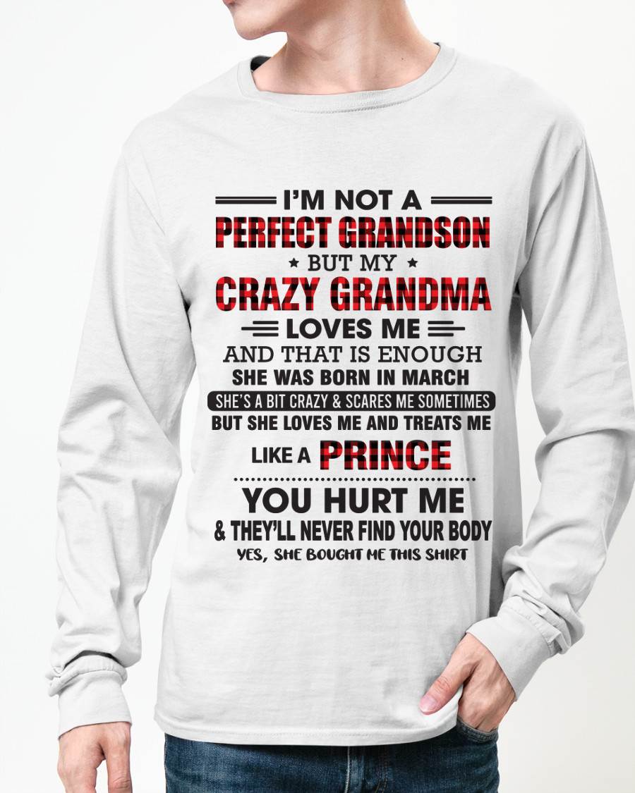 MARCH - PROUD GRANDSON OF A CRAZY GRANDMA - FROM GRANDMA - TLEE03 (SKU2603-71-03)