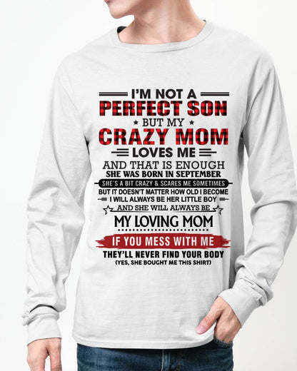 SEPTEMBER - NO MATTER HOW OLD I GET, I’LL ALWAYS BE MY MOM’S LITTLE BOY - FROM MOM - TLEE09 (SKU2602-59-09)