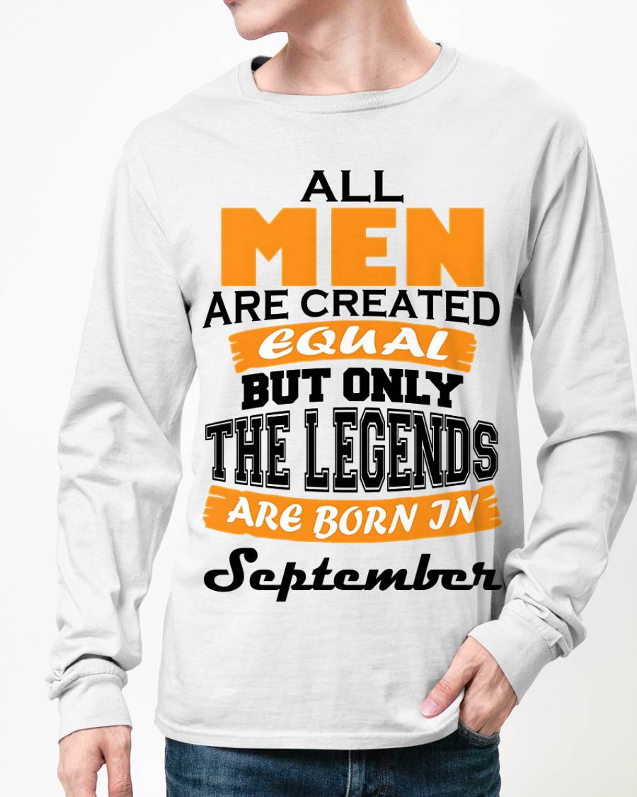 SEPTEMBER BORN – ONLY LEGENDS ARE CREATED - FOR MAN - TLEE09 (SKU2606-281-09)