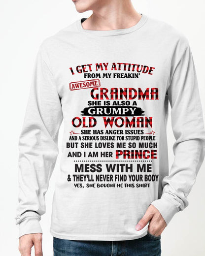 I GET MY ATTITUDE FROM MY FREAKIN’ AWESOME GRANDMA - FROM GRANDMA - TLEE00 (SKU2603-157-00)