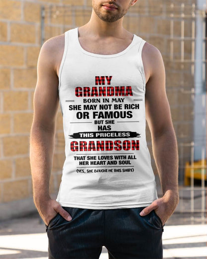 MAY GRANDMA LOVES ME – PRICELESS GRANDSON GIFT- FROM GRANDMA - TLEE05 (SKU2604-260-05)