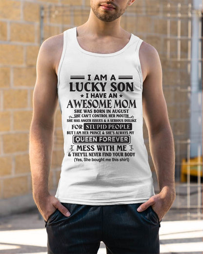 AUGUST - I AM A LUCKY SON I HAVE AN AWESOME MOM - FROM MOM - TLEE08 (SKU11-37-08)