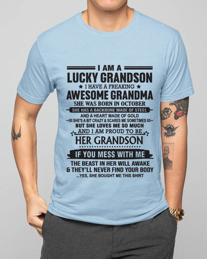 OCTOBER - GRANDSON OF A STRONG & LOVING GRANDMA - FROM GRANDMA - TLEE10 (SKU11-154-10)