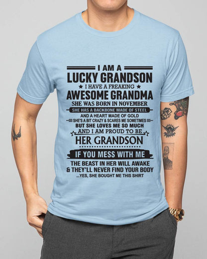 NOVEMBER - GRANDSON OF A STRONG & LOVING GRANDMA - FROM GRANDMA - TLEE11 (SKU11-154-11)