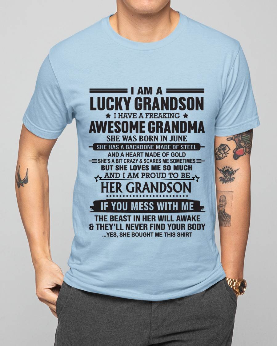 JUNE - GRANDSON OF A STRONG & LOVING GRANDMA - FROM GRANDMA - TLEE06 (SKU11-154-06)