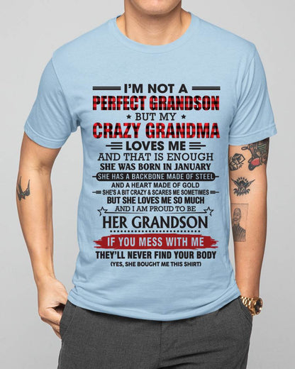 JANUARY - I’M NOT PERFECT, BUT MY CRAZY GRANDMA LOVES ME - FROM GRANDMA - TLEE01 (SKU26T-01131-01)