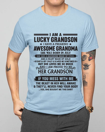 JULY - GRANDSON OF A STRONG & LOVING GRANDMA - FROM GRANDMA - TLEE07 (SKU11-154-07)