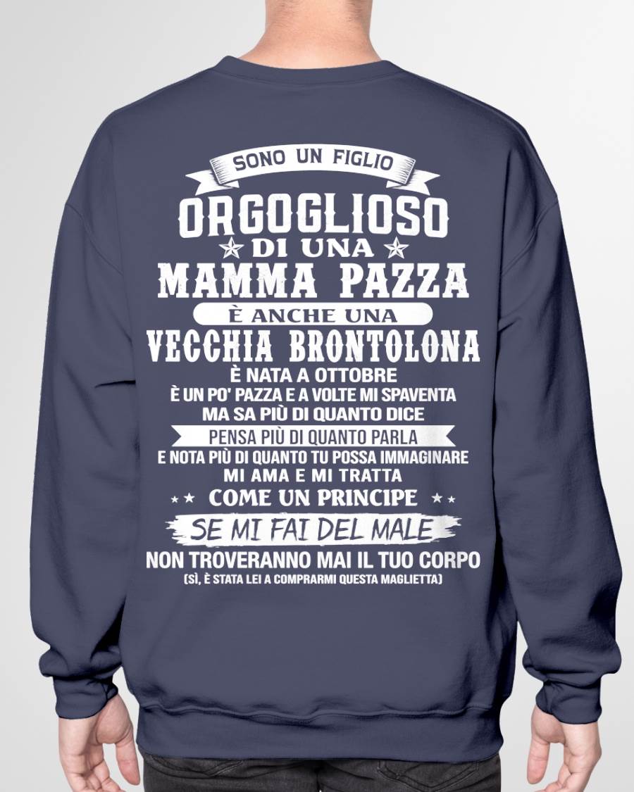 OTTOBRE / FIGLIO DI UNA MAMMA PAZZA - REGALO DA MAMMA  - TLEE10 (SKU2606-204-10)