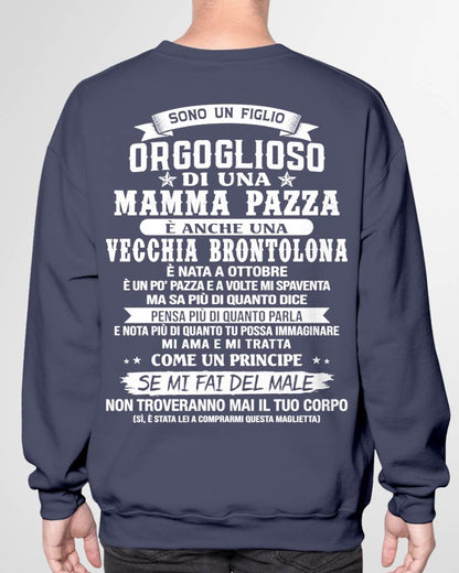 OTTOBRE / FIGLIO DI UNA MAMMA PAZZA - REGALO DA MAMMA  - TLEE10 (SKU2606-204-10)