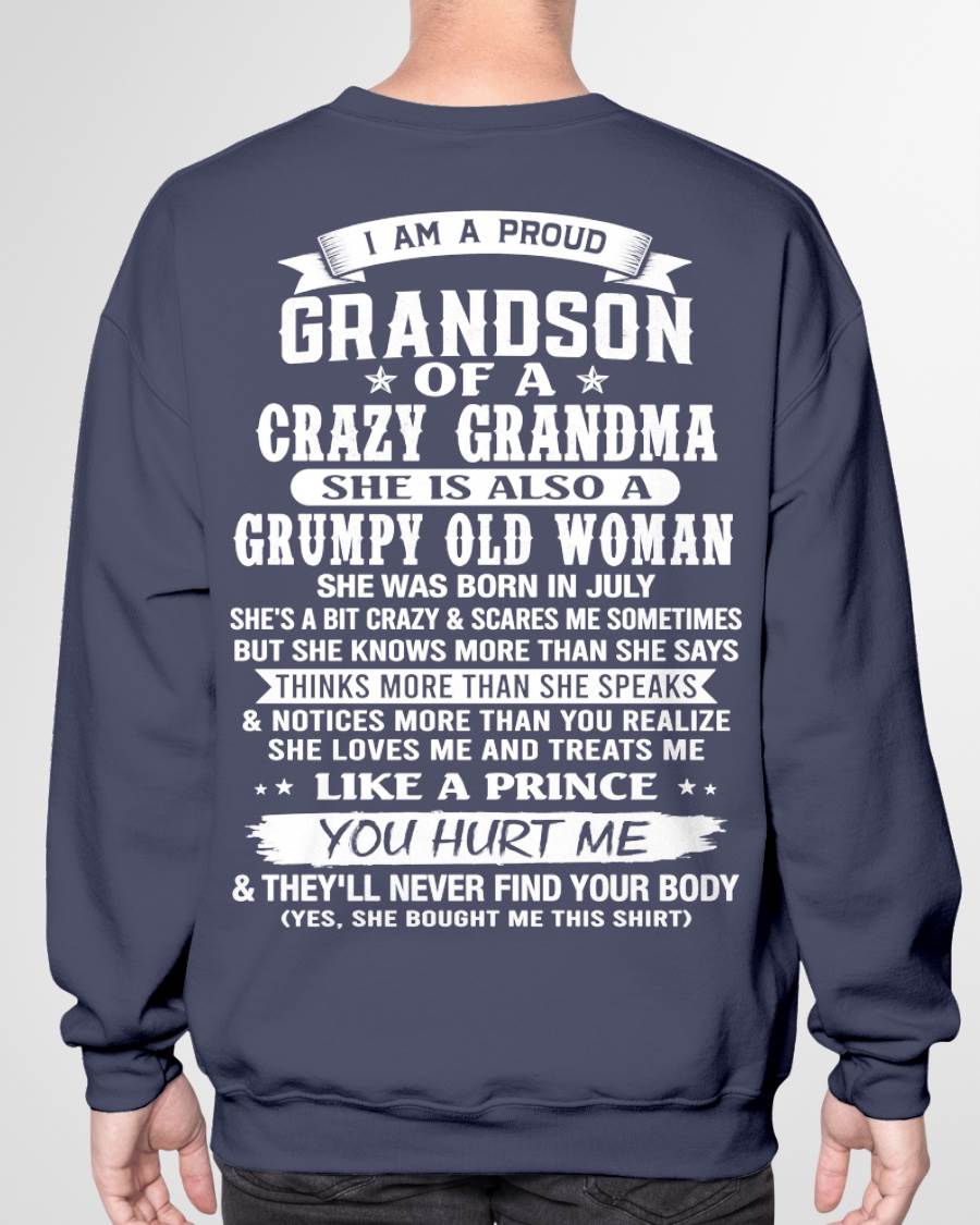 JULY - GRANDSON OF A CRAZY GRANDMA - FROM GRANDMA - TLEE07 (SKU2606-274-07)