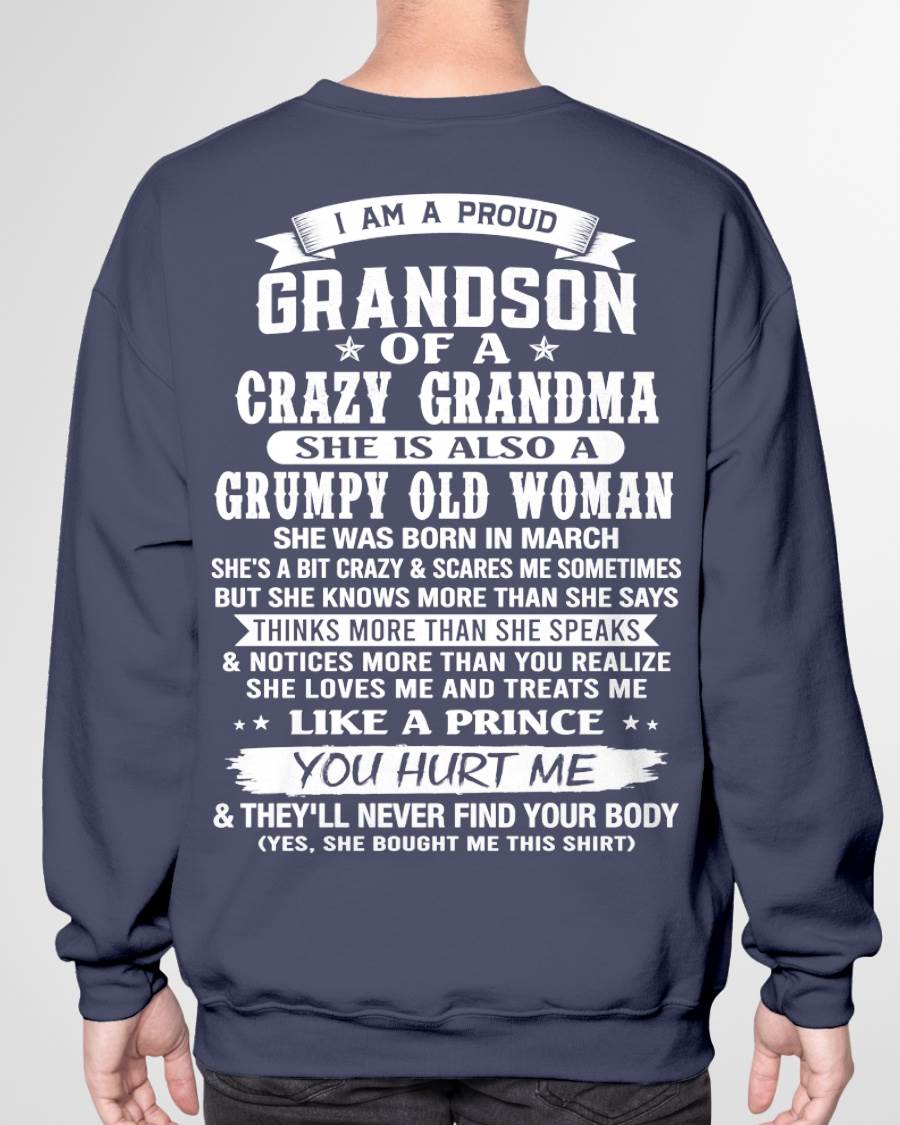 MARCH - GRANDSON OF A CRAZY GRANDMA - FROM GRANDMA - TLEE03 (SKU2606-274-03)