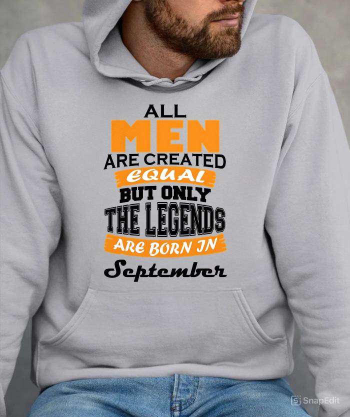 SEPTEMBER BORN – ONLY LEGENDS ARE CREATED - FOR MAN - TLEE09 (SKU2606-281-09)
