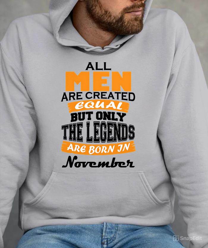 NOVEMBER BORN – ONLY LEGENDS ARE CREATED - FOR MAN - TLEE11 (SKU2606-281-11)