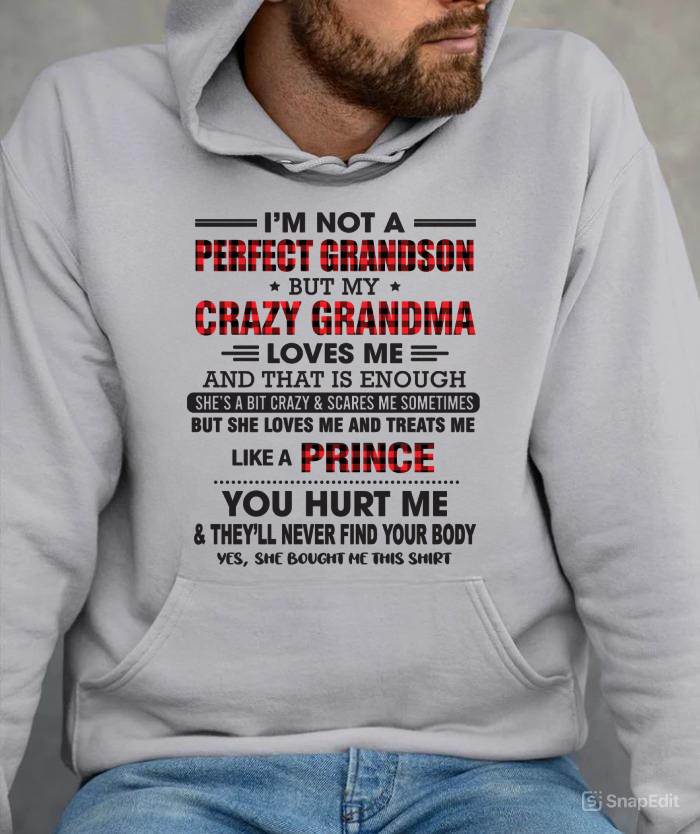 PROUD GRANDSON OF A CRAZY GRANDMA - FROM GRANDMA - TLEE00 (SKU2603-71-00)