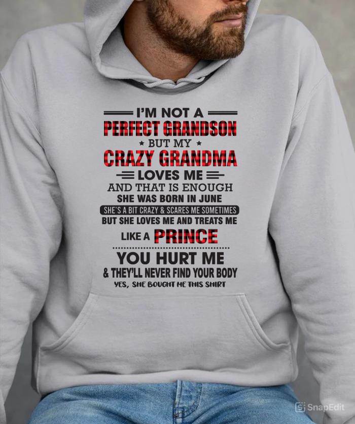 JUNE - PROUD GRANDSON OF A CRAZY GRANDMA - FROM GRANDMA - TLEE06 (SKU2603-71-06)