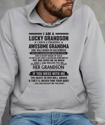 DECEMBER - GRANDSON OF A STRONG & LOVING GRANDMA - FROM GRANDMA - TLEE12 (SKU11-154-12)
