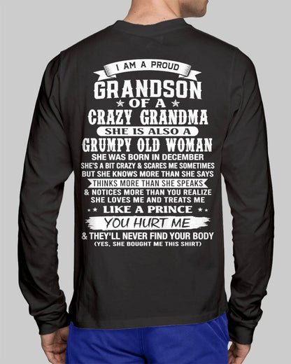 DECEMBER - GRANDSON OF A CRAZY GRANDMA - FROM GRANDMA - TLEE12 (SKU2606-274-12)