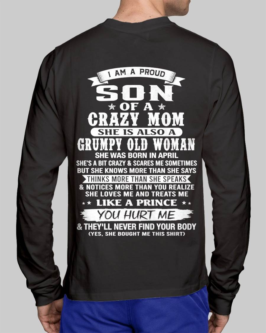 APRIL - PROUD SON OF A CRAZY MOM - FROM MOM - TLEE04 (SKU2606-127-04)