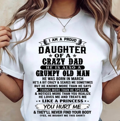 MARCH - PROUD DAUGHTER OF DAD - FROM DAD - TLEE03 (SKU2606-209-03)