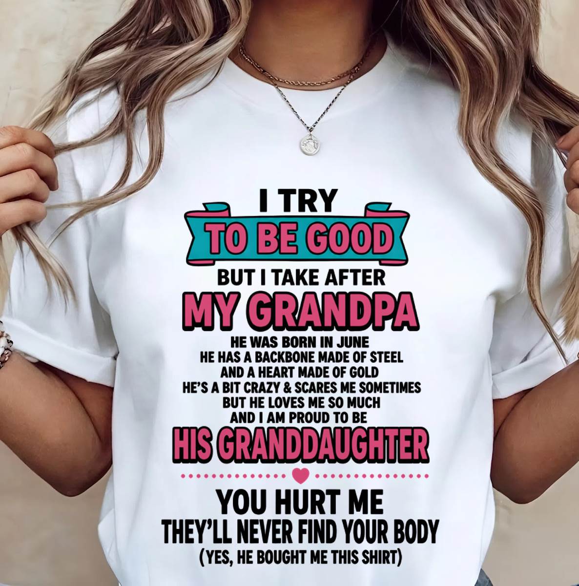 JUNE - I TRY TO BE GOOD BUT I TAKE AFTER MY GRANDPA - FROM GRANDPA - TLEE06 (SKU2606-212-06)