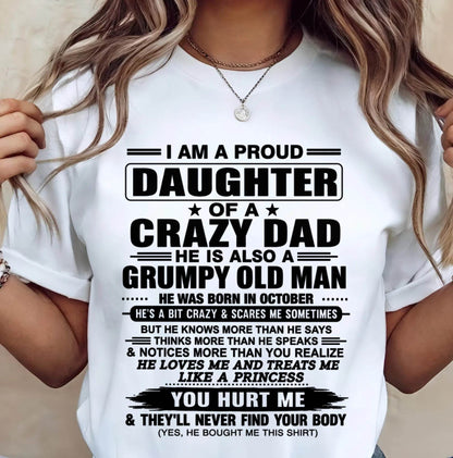 OCTOBER DAD - GRUMPY OLD MAN, LOVING FATHER - FROM DAD - TLEE10 (SKU2606-302-10)