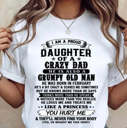 FEBRUARY - PROUD DAUGHTER OF DAD - FROM DAD - TLEE02 (SKU2606-209-02)