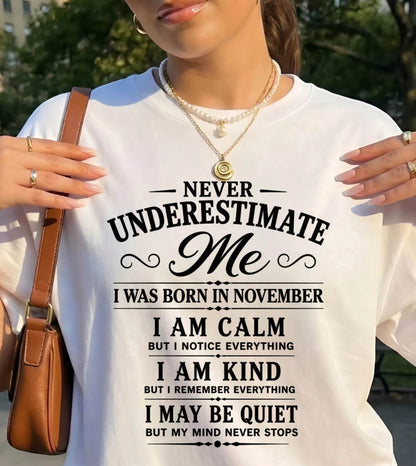 NOVEMBER GIRL : CALM, KIND, UNFORGETTABLE - FOR WOMEN - TLEE11 (SKU2606-139-11)