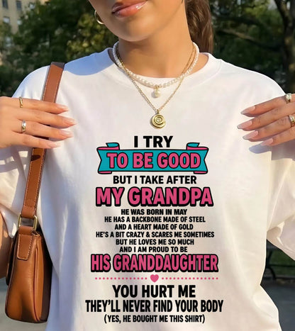 MAY - I TRY TO BE GOOD BUT I TAKE AFTER MY GRANDPA - FROM GRANDPA - TLEE05 (SKU2606-212-05)