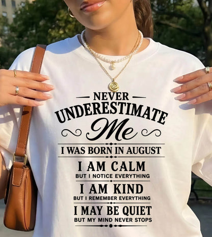 AUGUST GIRL : CALM, KIND, UNFORGETTABLE - FOR WOMEN - TLEE08 (SKU2606-139-08)