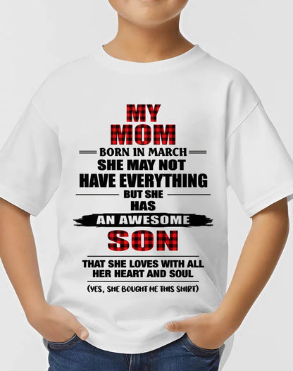 MARCH - A MOTHER'S LOVE, A SON'S PRIDE - FROM MOM - TLEE03 (SKU2606-149-03)