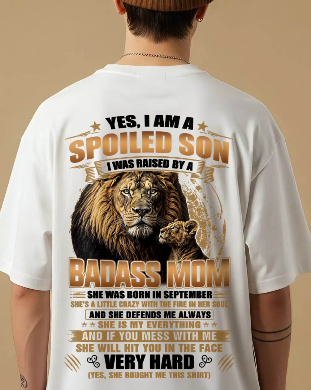 SEPTEMBER MOM GIFT FOR SON SHIRT - FROM MOM - TLEE09 (SKU2605-404-09)