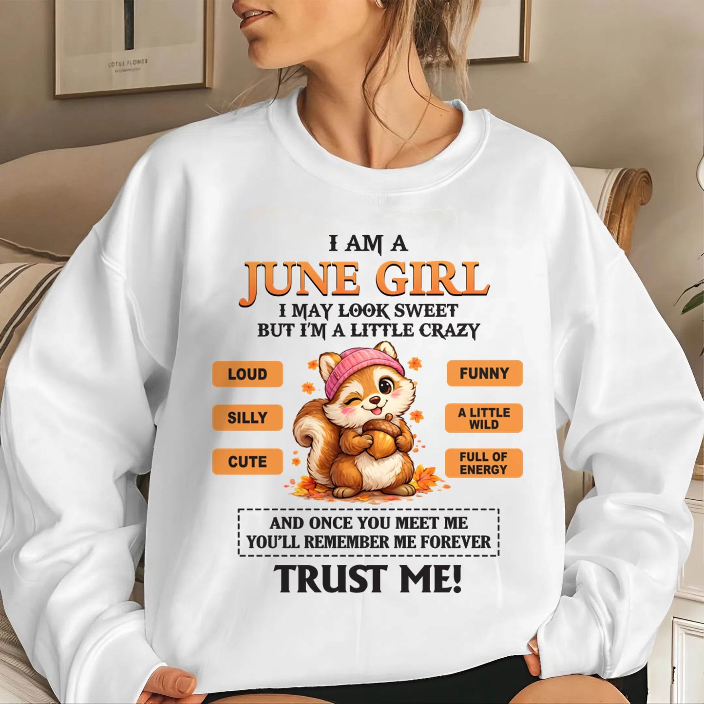 JUNE GIRL - SWEET BUT A LITTLE CRAZY AND FULL OF ENERGY - FOR WOMEN - TLEE06 (SKU2603-126-06)