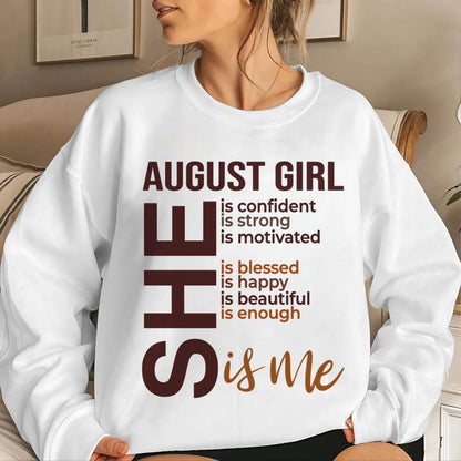 AUGUST BORN GIRL – CONFIDENT & STRONG - FOR WOMEN - TLEE08 (SKU2605-04-08)
