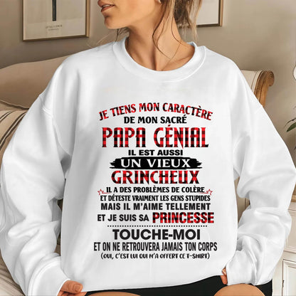 FILLE À PAPA GÂTÉE ET FIÈRE - CADEAU DE PAPA - TLEE00 (SKU2605-355-00)