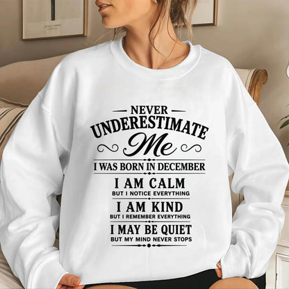 DECEMBER GIRL : CALM, KIND, UNFORGETTABLE - FOR WOMEN - TLEE12 (SKU2606-139-12)