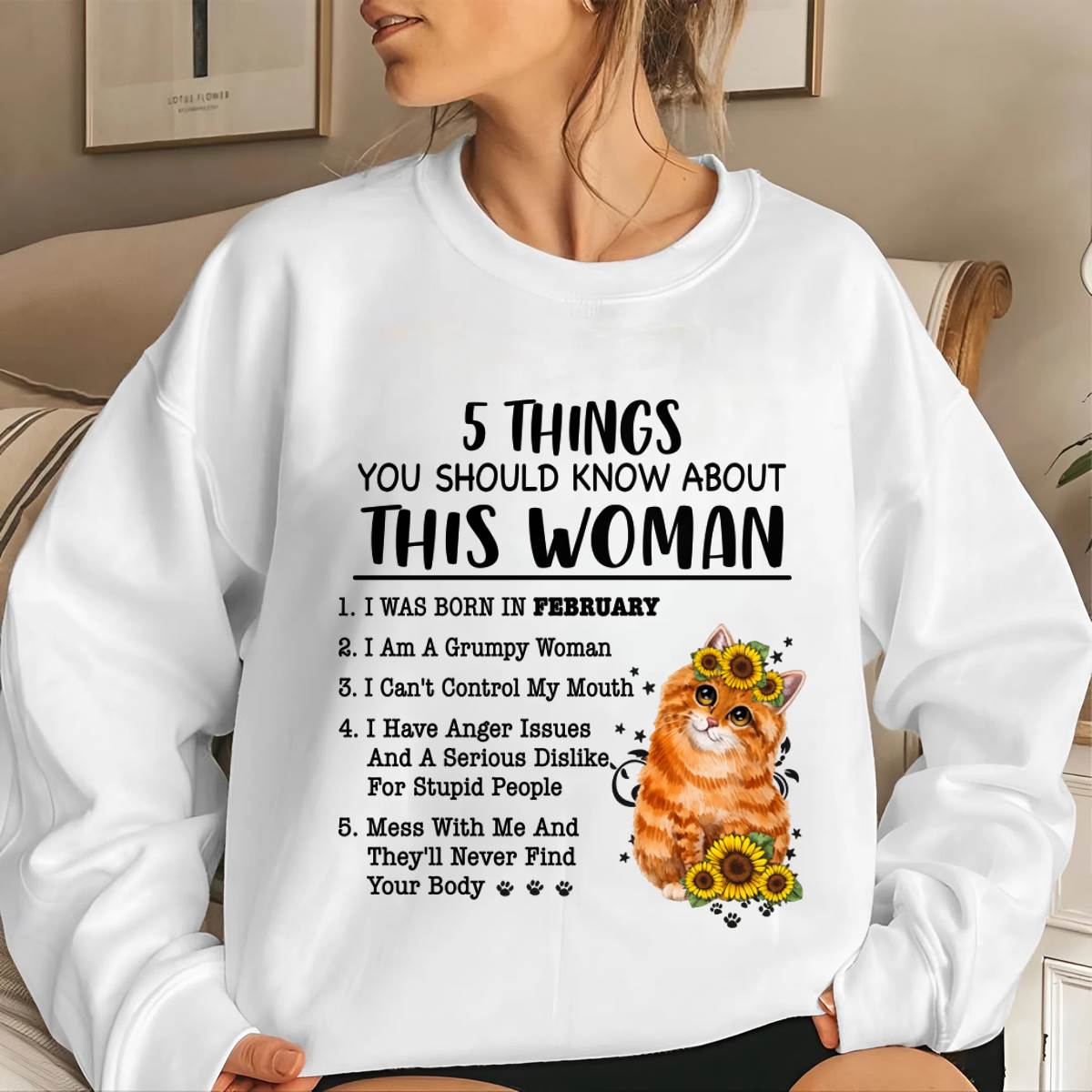FEBRUARY - 5 THINGS YOU SHOULD KNOW ABOUT THIS WOMAN - FOR WOMEN - TLEE02 (SKU2602-186-02)