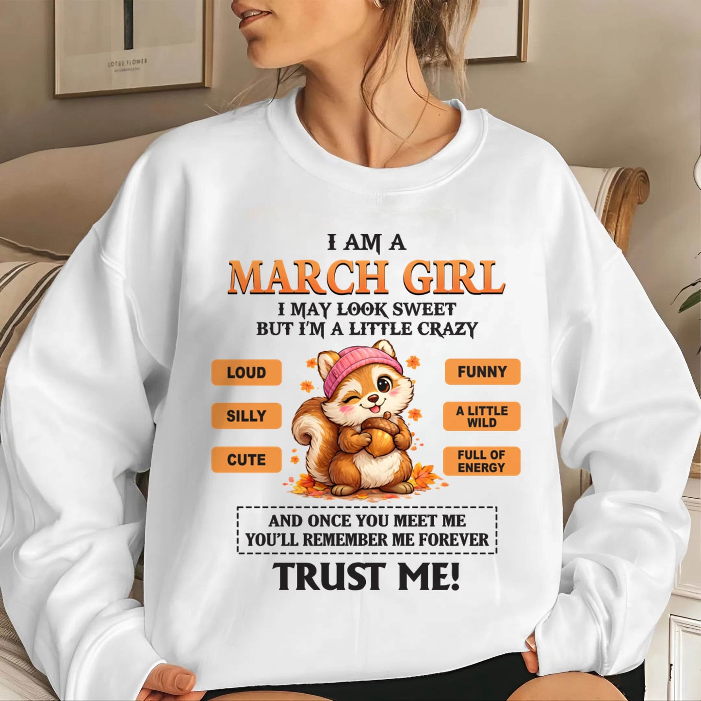MARCH GIRL - SWEET BUT A LITTLE CRAZY AND FULL OF ENERGY - FOR WOMEN - TLEE03 (SKU2603-126-03)