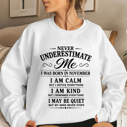 NOVEMBER GIRL : CALM, KIND, UNFORGETTABLE - FOR WOMEN - TLEE11 (SKU2606-139-11)