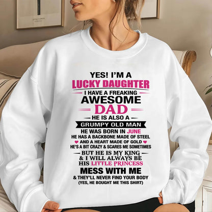 JUNE - A LUCKY DAUGHTER – DADDY’S LITTLE PRINCESS - FROM DAD - TLEE06 (SKU2604-16-06)