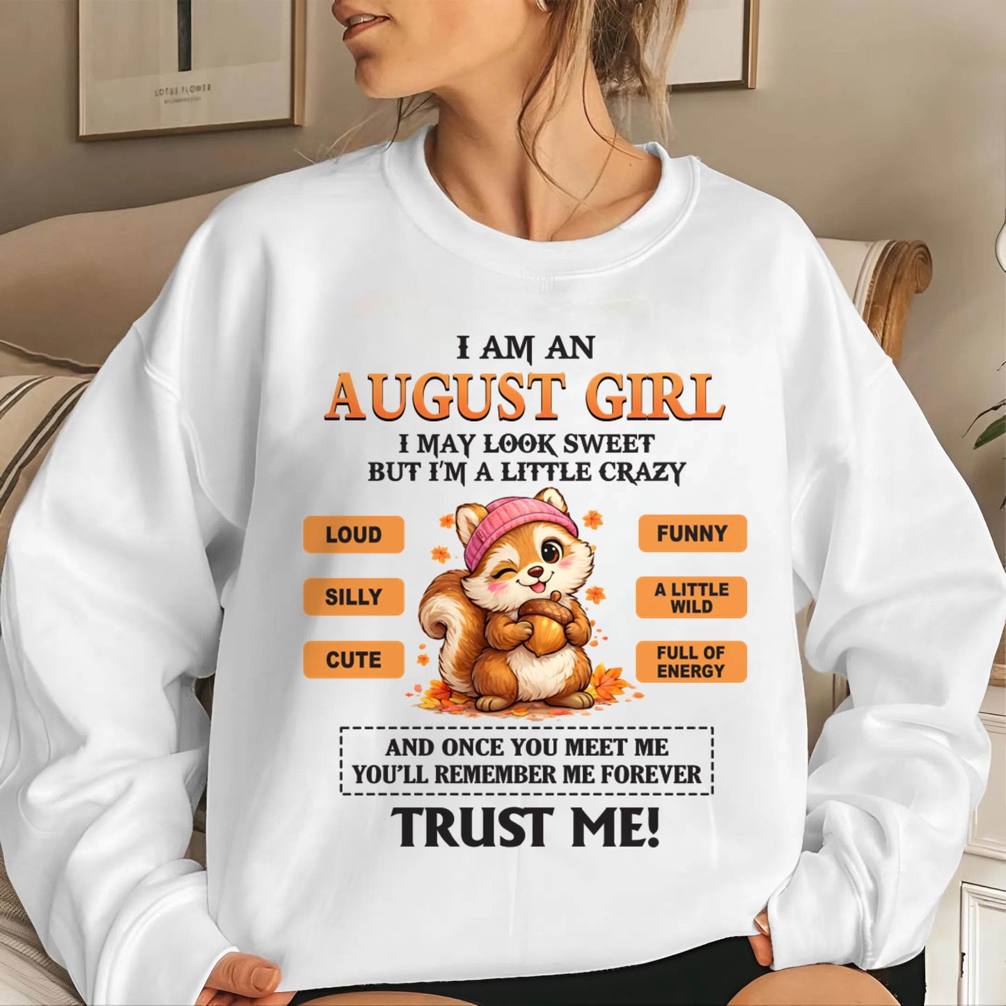 AUGUST GIRL - SWEET BUT A LITTLE CRAZY AND FULL OF ENERGY - FOR WOMEN - TLEE08 (SKU2603-126-08)
