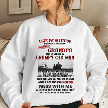 DECEMBER GRANDPA - GRUMPY • AWESOME • PROTECTIVE - FROM GRANDPA - TLEE12 (SKU2605-176-12)