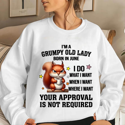 JUNE BORN WOMEN DON’T NEED APPROVAL TEE - FOR WOMEN - TLEE06 (SKU2605-211-06)