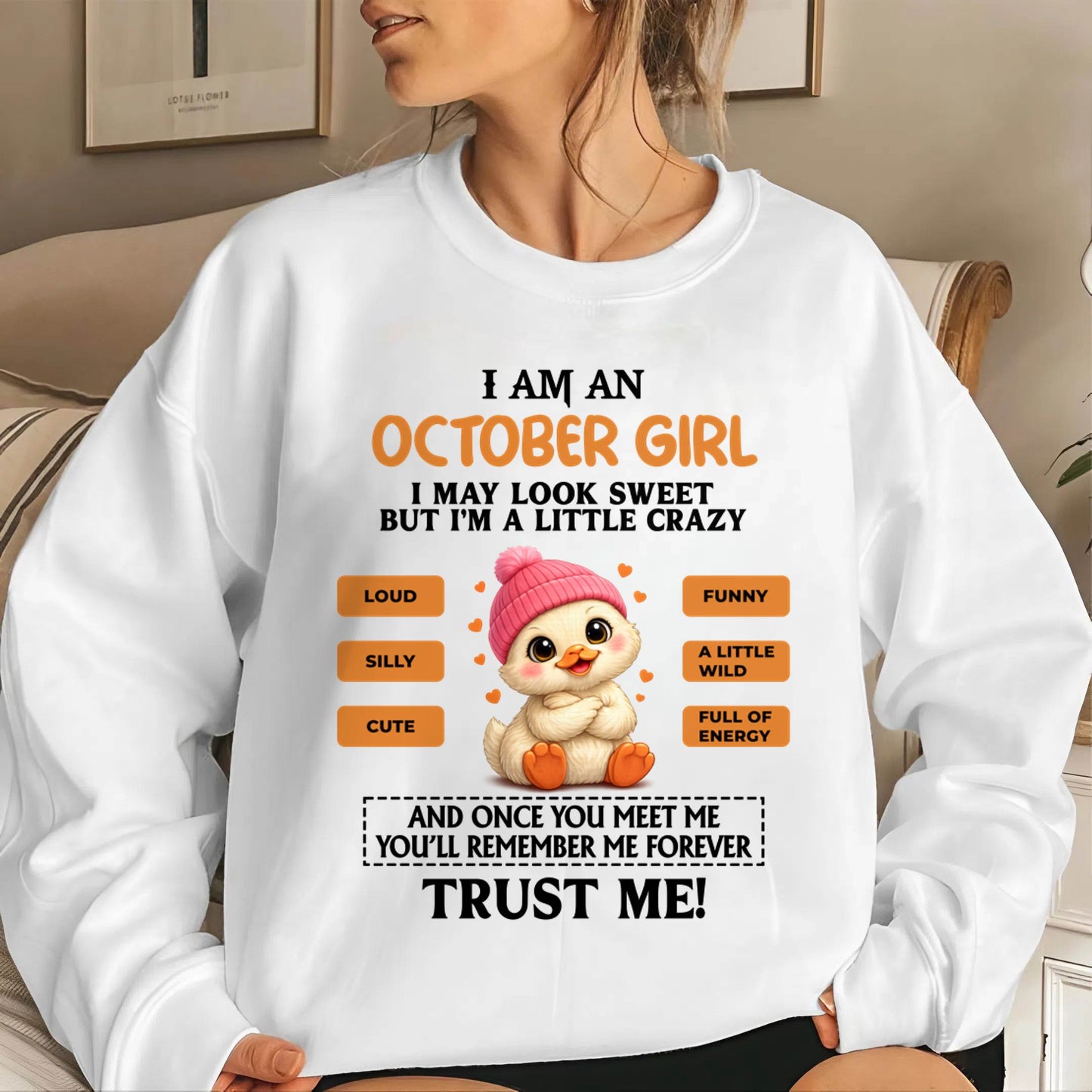 OCTOBER GIRL - SWEET, LOUD, AND A LITTLE WILD, FULL OF LIFE AND ENERGY - FOR WOMEN - TLEE10 (SKU2603-200-10)