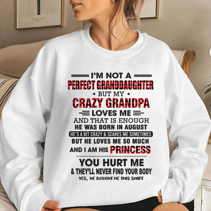 AUGUST - I MAY NOT BE PERFECT, BUT I’M ALWAYS LOVED BY MY GRANDPA - FROM GRANDPA - TLEE08 (SKU26T-01285-08)